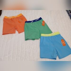 Bundle Of 3 Wonder Nation Boys Swim Trunks  Size 4T | UPF 50+ | NWT
